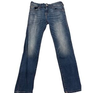 True Religion Rocco Relaxed Skinny Mens Jeans Blue Wash Size 32x30